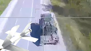 Удар дрона Ланцет в ЗРК Тор-М1 Украины