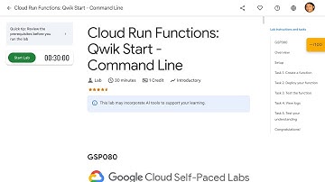 Cloud Run Functions Qwik Start   Command Line GSP080