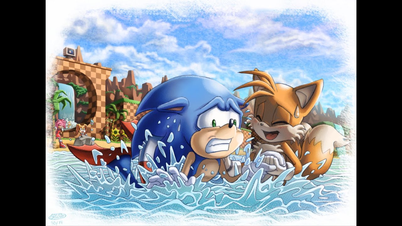 episode 3 Sonic learns how to swim Sonic and Tails - YouTube