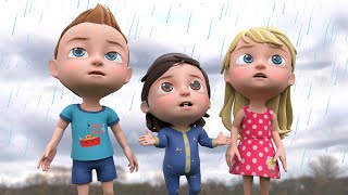 Rain Rain Go Away | Sing Along |ABCKIDTV - Nursery Rhymes | Playtime with Friends