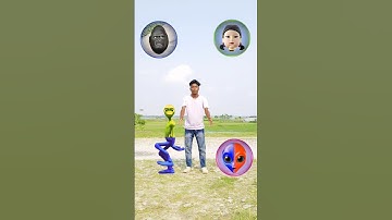 Magical head to Alien, Fatty dog, Gorilla & Squid game doll dance - funny vfx video😀😀