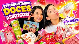 🍼PROVEI MAMADEIRA! Experimentando DOCES ASIÁTICOS DIFERENTES! #provando #doces