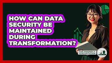 How Can Data Security Be Maintained During Transformation? - The Friendly Statistician