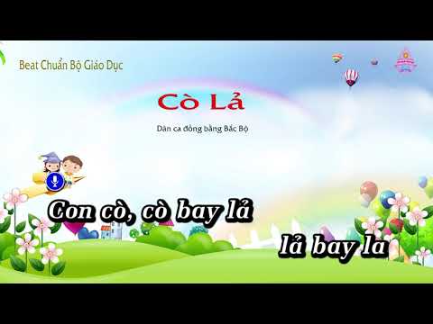 | Karaoke HD | Cò Lả - Âm Nhạc Lớp 4 || CD Chuẩn Bộ Giáo Dục