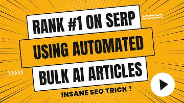 Generate and Publish SEO-optimized Articles in Bulk to Increase Organic Traffic using AI