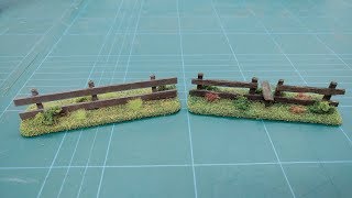 Let's Make  Cheap & Easy Wooden Field Fences Scatter Terrain