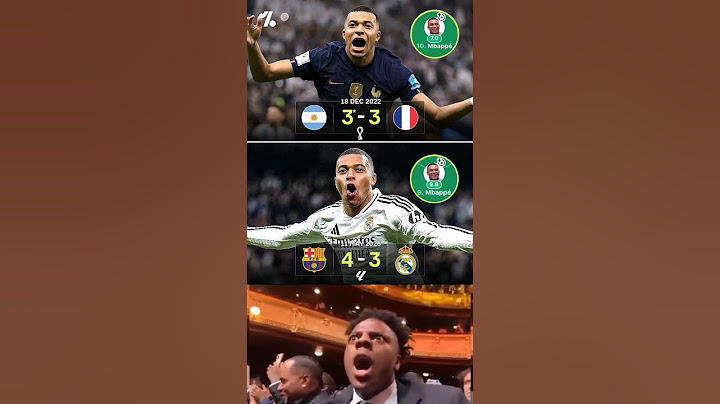 Kylian Mbappé scored hat-tricks in both the 2022 World Cup final and El Clásico during the 2025