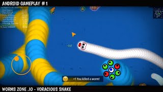 Worm Zone .io - Voracious Snake || TOP 7 || Android Gameplay (HD) #1 screenshot 4