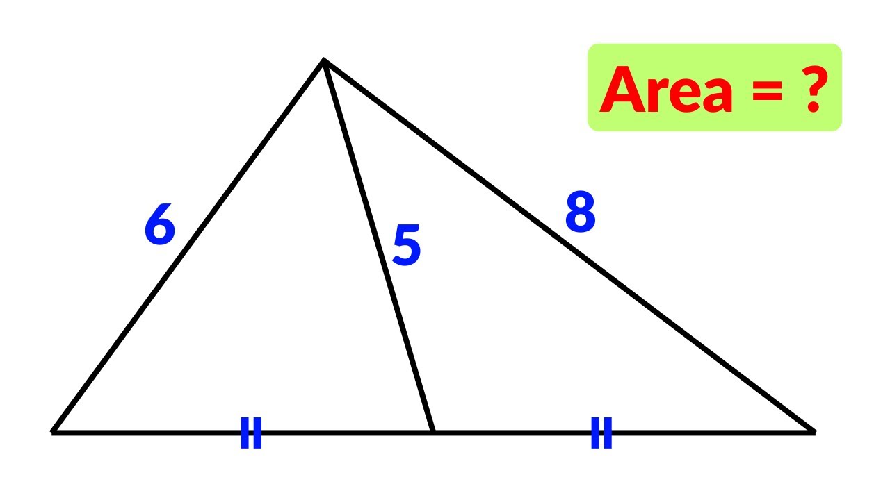 Find the area of the triangle | Poland Math Olympiad Geometry Problem