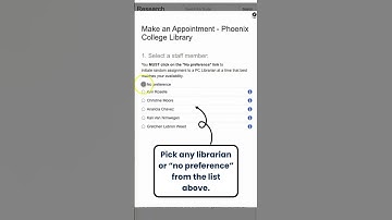 Booking a Research Coach Appointment