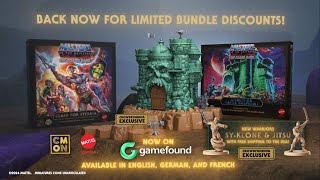 Masters of the Universe: Clash for Eternia now on Gamefound
It’s the return of Masters of the Universe - Clash for Eternia available for the UK, Europe, Africa, and the Middle East for the first time!
We’re been able to expand our license to them for customers who order in our crowdfunding campaign on Gamefound: https://cmon.co/motu
The whole shebang from the original campaign is back, exclusives and all. The rest of the world is also receiving a very rare second chance of grabbing things they missed in the first campaign. Masters of the Universe: Clash for Eternia now on Gamefound
