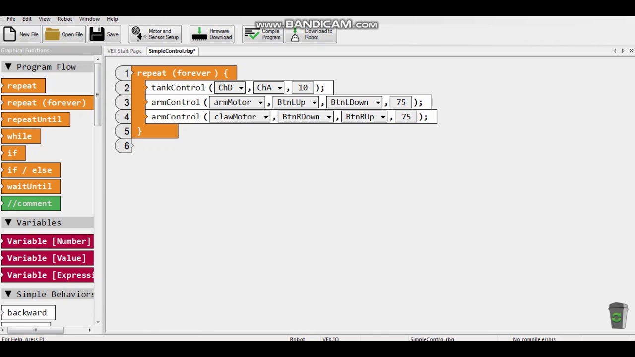 robotc how to program