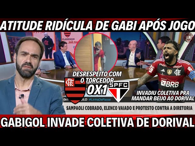 Vídeo: após derrota do Fla, Gabigol manda beijo para Dorival