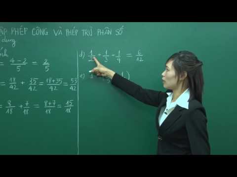 Ôn tập Phép cộng và phép trừ hai phân số phần 2 - Toán 5 - Cô Nguyễn Thị Huệ - HOCMAI