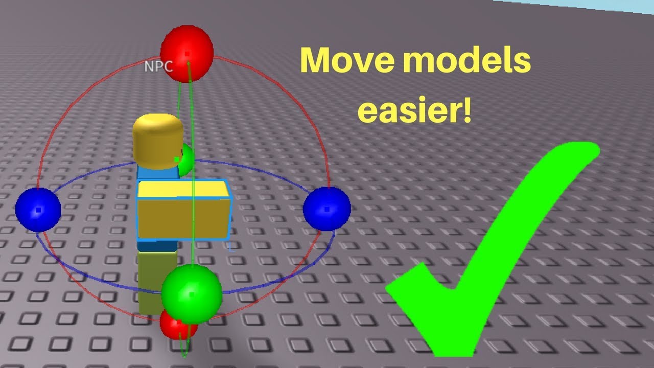 How To Rotate Models Easier On Roblox Studio Youtube - how to make things rotate in roblox