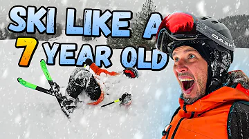 Deep Powder Skiing - 7 Years Old | Family Skiing in Fernie, British Columbia