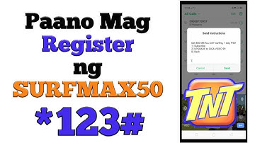 Paano Mag Register ng SURFMAX50 gamit ang *123# sa iyong Talk n text SIM | TNT Tips and Tricks