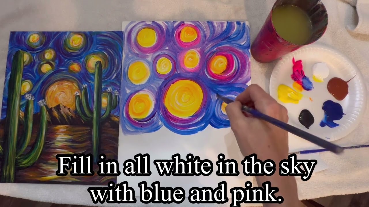 Van Gogh Starry Desert Night