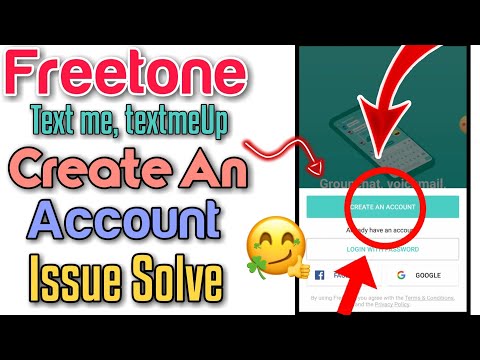 Freetone Create An Account Problem Fix | textme app kaise use kare 2022 | FreeTone App Problem Fix |