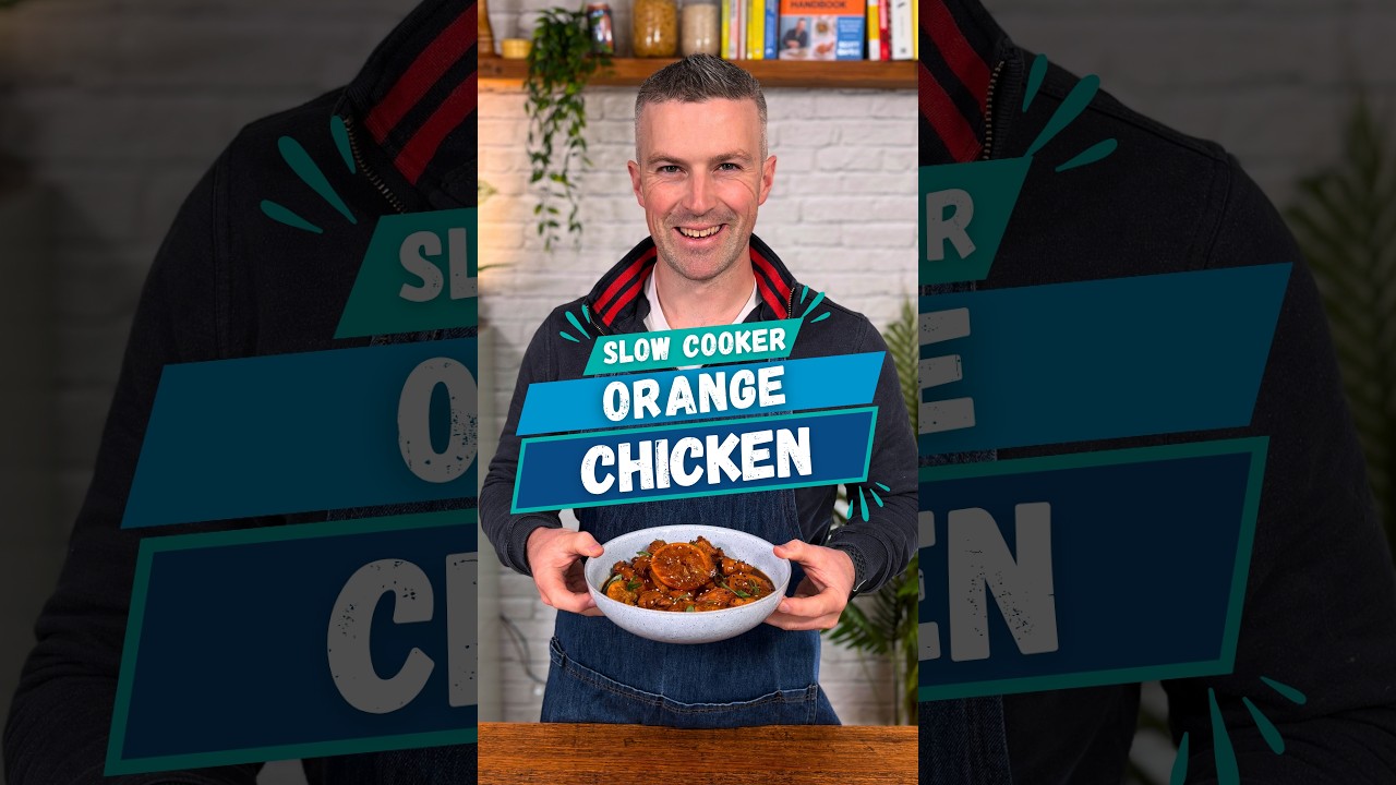 Slow Cooker Orange Chicken 🍊🍗 | High Protein Meal Prep #HighProtein #SlowCooker