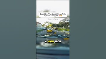 Cops Stop High-Speed Chase With High-Tech Grappler 🚨🤯| #police #car #mayhem #fast #chase #corvette