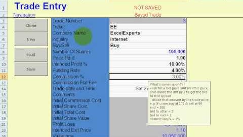 ExcelExperts.com - Share trading system