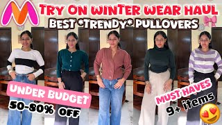 Myntra/Meesho/Flipkart Affordable Winter Wear 🧥 Under 599/- 😱 | Try On Haul #haul #myntra 