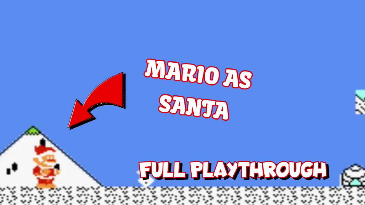 Super Mario Xmas (SMB1 ROM Hack) Full Playthrough - YouTube