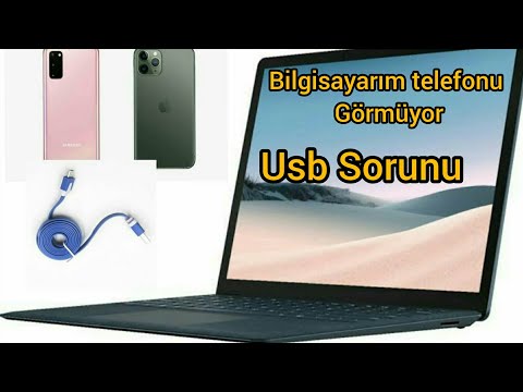 Bilgisayar telefonu görmüyor