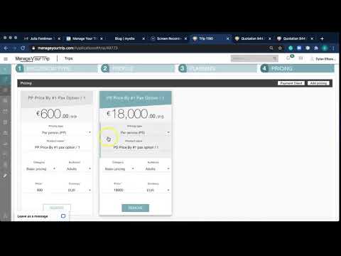 MYT Tutorial #32 - Trip Pricing section 