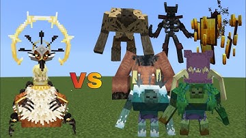 Umvuthi the Sunbird vs New Mutant More Bosses | Minecraft Java | Mob Battle