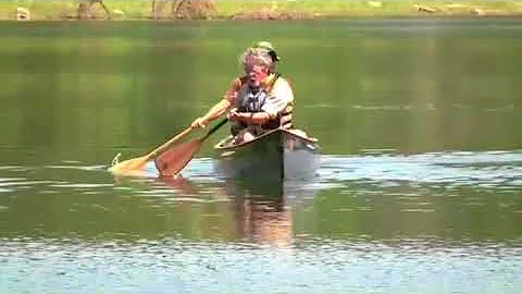 Beginner paddlers demo the One-Arm Freedom Canoe Paddle