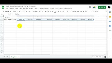 Ứng dụng Google Spreadsheet trong công việc - Bài 5: Biểu đồ theo dõi quá trình học tập của học sinh