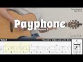 Payphone  maroon 5  fingerstyle guitar  tab  chords  lyrics