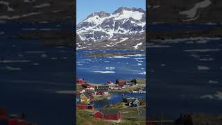 ❄️ Explore Greenland  #travel #scenicjourney #nature #greenland #arctic #icebergs #glaciers # shorts