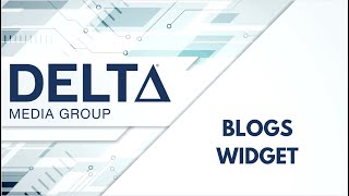 Blog Widget Blog Widget
