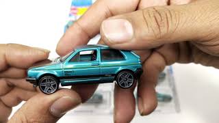 Unboxing : Hot Wheels 2019 Volkswagen 7/10 - Volkswagen Golf MK2 - FYD60-D9C0D