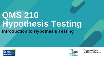 QMS210 - Hypothesis Testing