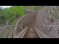 4K AWESOME Twister Roller Coaster Front Seat POV Knoebels Amusement Park парк развлечений #паркразвл