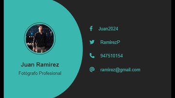 Realizando una tarjeta de presentación con HTML y CSS