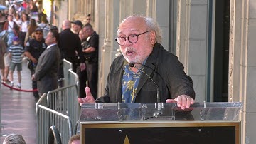 Danny DeVito gives a speech at James L. Brooks