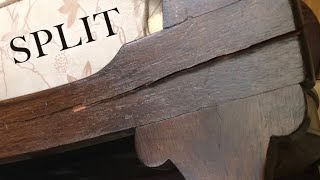 Split Wood Rocking Chair Restoration - Level 2 Woodworking Repair Restoration | How To