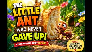 🐜 The Little Ant Who Never Gave Up |Motivational Story#kidslearning #moralstories #viral#viralvideo
