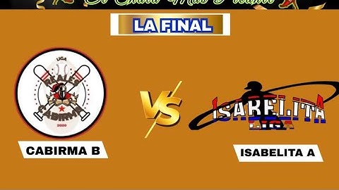 GRAN FINAL - SEGUNDO PARTIDO - REALES DE CABIRMA vs ISABELITA TEAM - ASOPROSADO 2025 - 13/07/2025