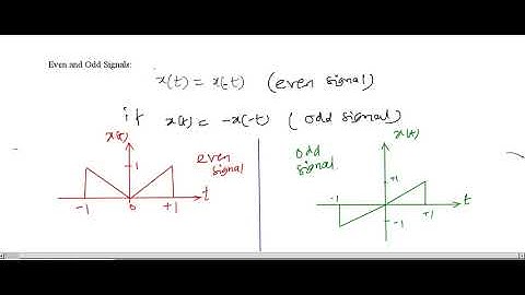 L17 -  Even and Odd Signals