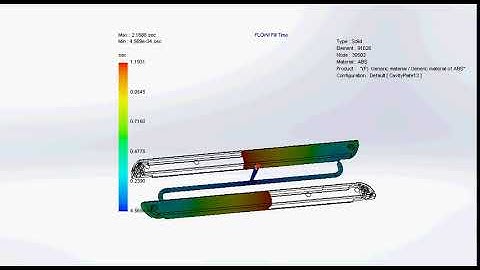 Filling Animation ABS handle solidworks plastic