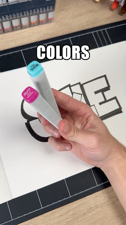How To Add Color To Your Graffiti Piece For The Very First Time ✍️🔥 #graffititutorial #graffiti