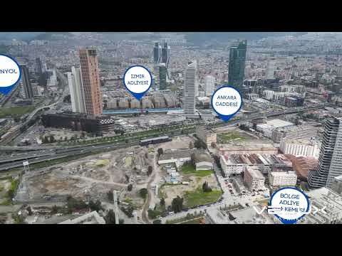 İzmir Velux Bayraklı  Havadan Konum Videosu  İzmir Velux Bayraklı Aerial Location Video