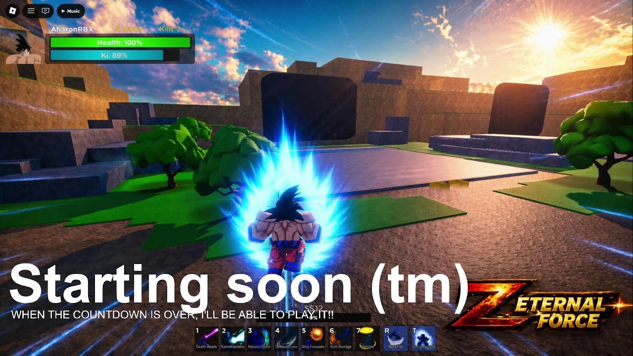 🔴 STARTING SOON Z Eternal Force ⚡ NEW Dragon Ball Roblox PvP