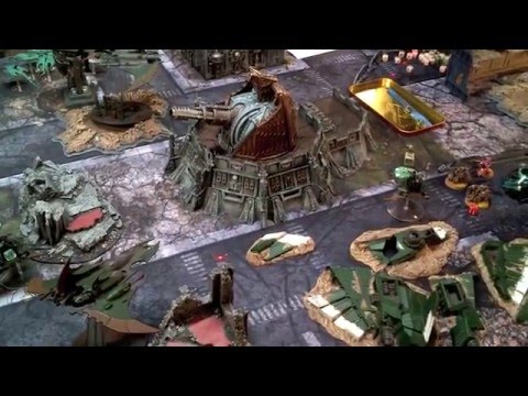 Warhammer 40k Deamons vs Dark Eldar Battle Report and Tactics